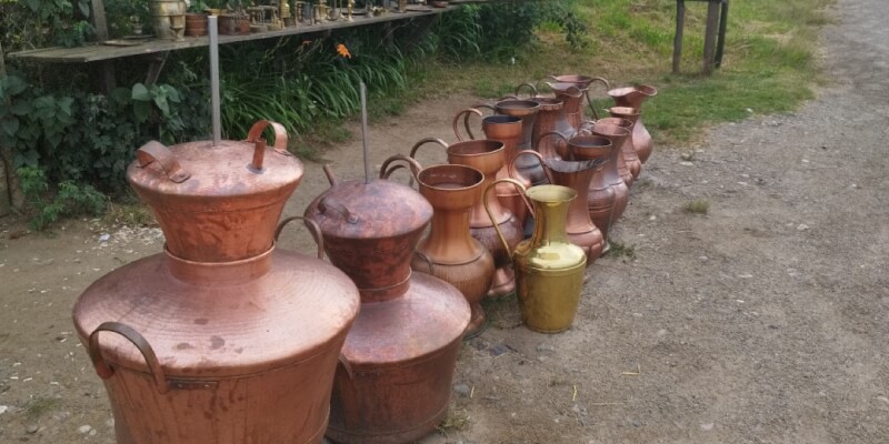 Traditional copper processing in Brateiu